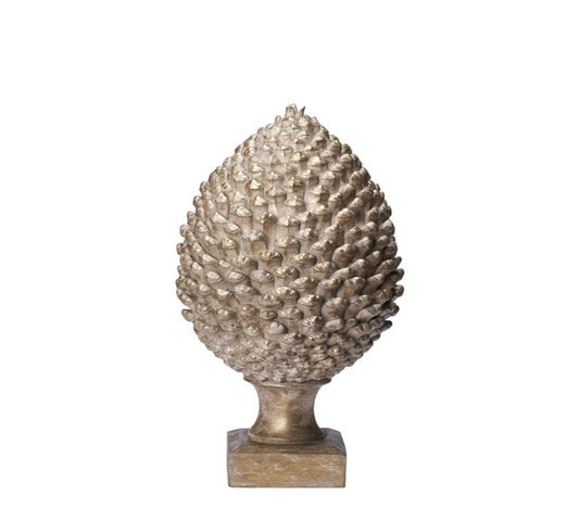 Serafina Oggetto Decorativo Oro Chiaro Antico, H42 cm. - DECOR PETIT